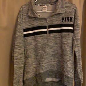 Pink. Quarter zip size x small